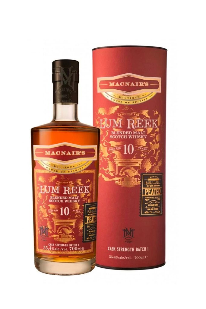 Rượu Whisky Macnair’s Lum Reek Peated 10 Cask Strength Batch 1