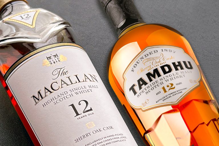 Tamdhu và Macallan thường được đặt lên bàn cân so sánh vì sử dụng thùng ủ Sherry từ cùng 1 nhà cung cấp  