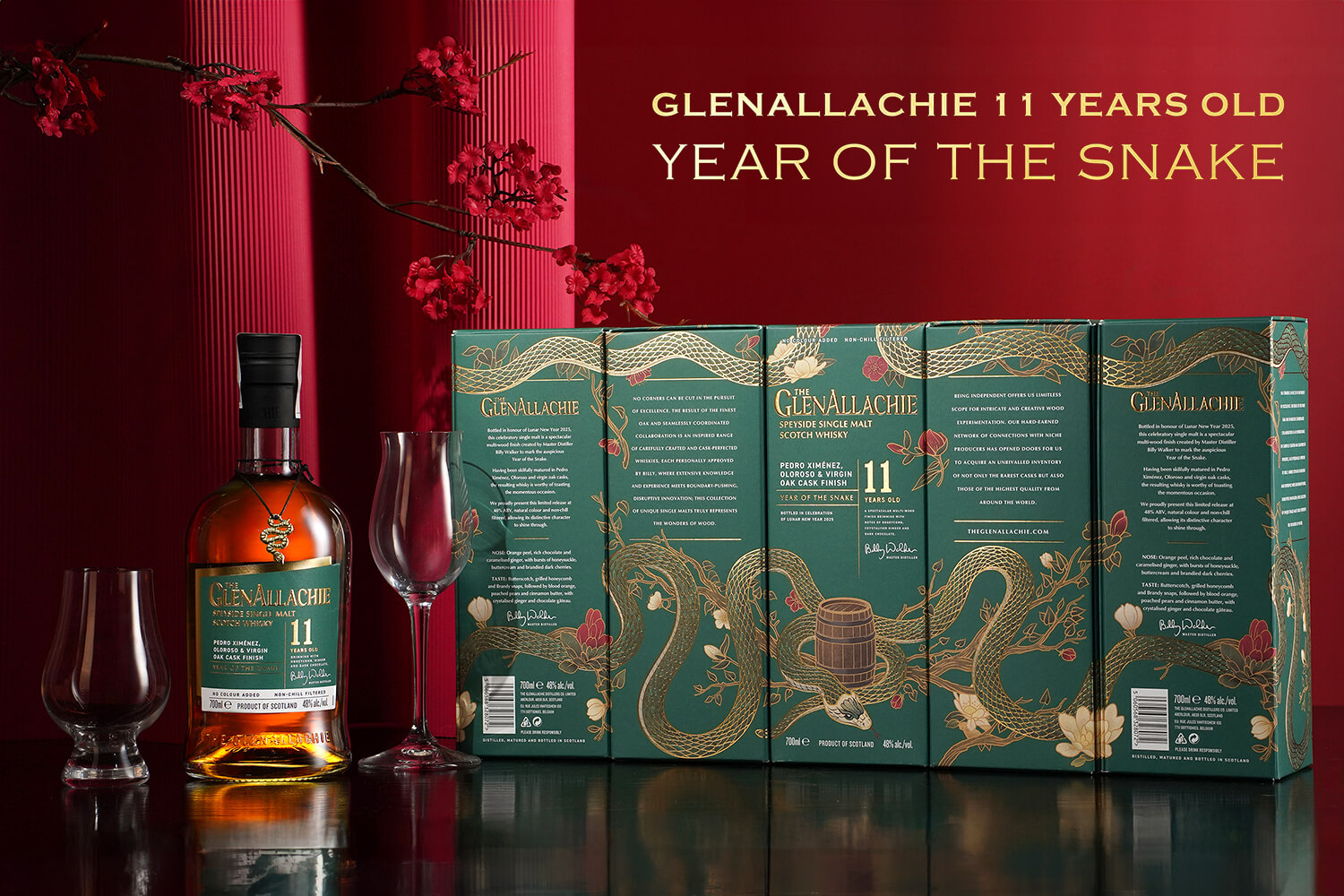 GlenAllachie 11 YO Years Of The Snake – Whisky single malt phiên bản giới hạn đặc biệt mừng Tết Ất Tỵ 2025