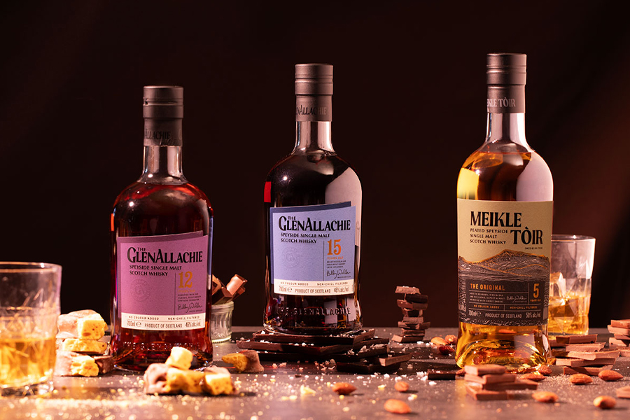 Whisky single malt từ GlenAllachie rất phù hợp để kết hợp thưởng thức cùng socola