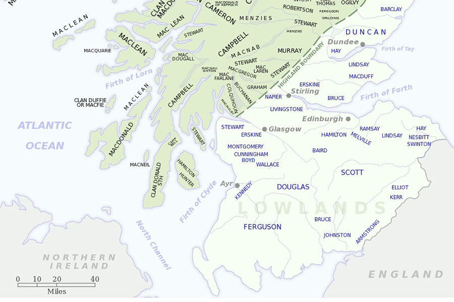 Lowland nằm ở phía nam đường ranh giới Highland Line, từng là trung tâm sản xuất whisky lớn nhất Scotland