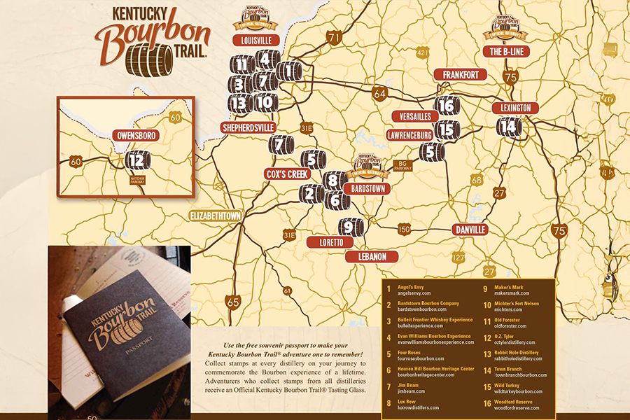 Bourbon County ở Kentucky từng là trung tâm sản xuất whisky lớn, tạo nên nền tảng rượu Bourbon ở Hoa Kỳ