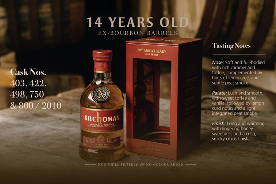 Phiên bản 14 năm tuổi này là sự phối trộn tinh tế từ 5 thùng rượu ex-bourbon đặc biệt