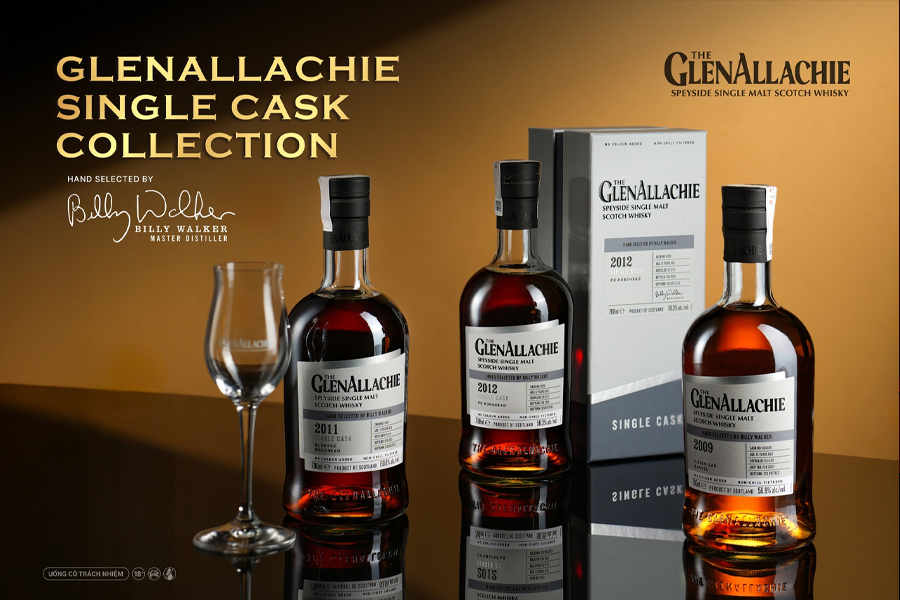 Bộ sưu tập GlenAllachie Single Cask giới hạn được phát hành độc quyền tại hệ thống WHISKY.vn