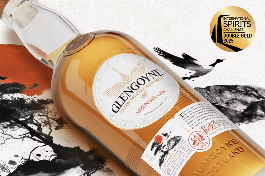 Glengoyne Mizunara Oak đã giành Huy chương Vàng Kép (Double Gold) tại International Spirits Challenge 2025