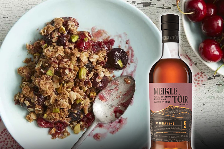 Cherry crisp mang đến sự đối lập thú vị khi kết hợp cùng whisky