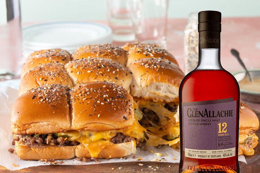 Cheeseburger Slider & GlenAllachie 12 Year Old là cặp đôi đồng điệu