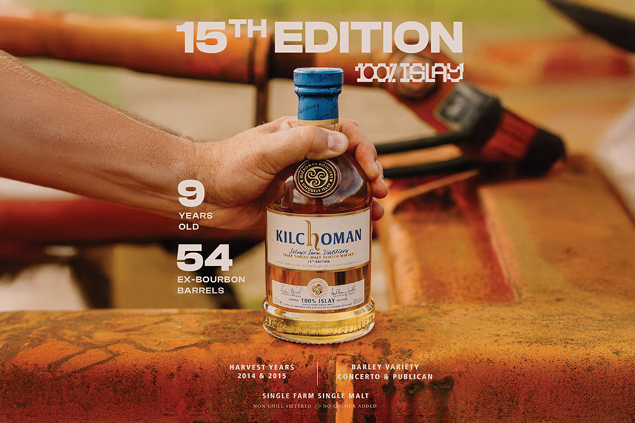 Kilchoman 100% Islay 9 Years Old 15th Edition được ủ trong 54 thùng ex-bourbon