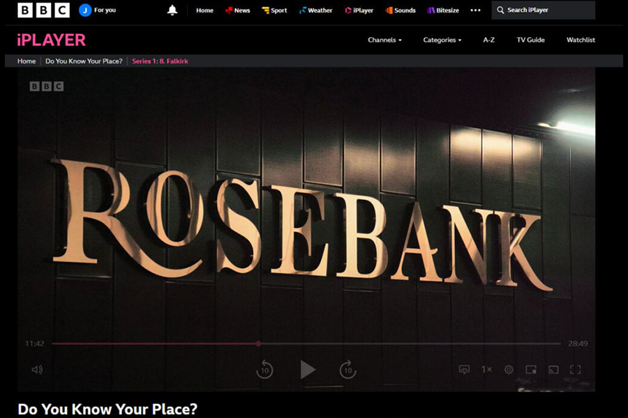Thương hiệu Rosebank xuất hiện trong tập phát sóng gần đây của chương trình đố vui người nổi tiếng “Do You Know Your Place?” trên BBC
