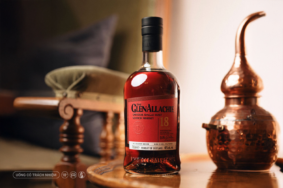 GlenAllachie 18 Year Old - Dấu ấn sherry đậm nét từ Speyside