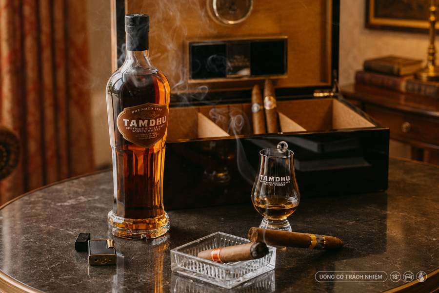 Whisky và xì gà - Sự kết hợp kinh điển trong nghệ thuật thưởng thức