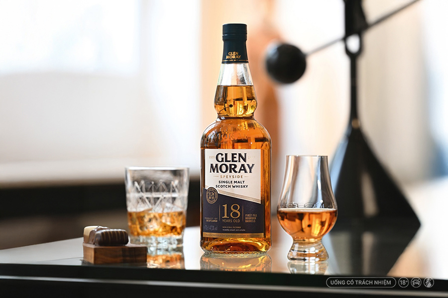Glen Moray 18 Year Old - Whisky Speyside thanh lịch